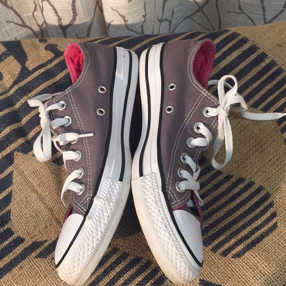 Converse chuck Taylor pink and grey sneakers - Picture 3 of 7